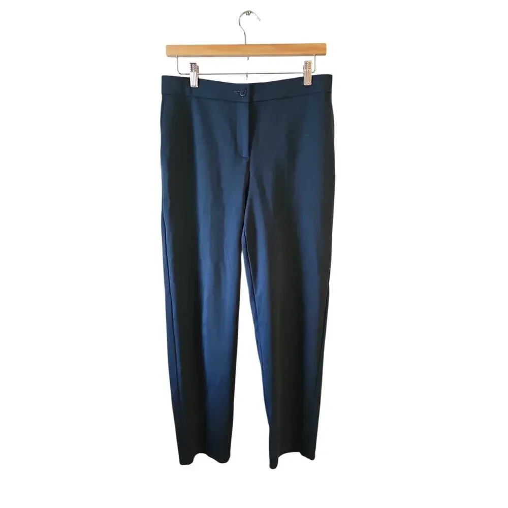 Eileen Fisher peacock teal pull on pants sz small Tencel blend WP52
